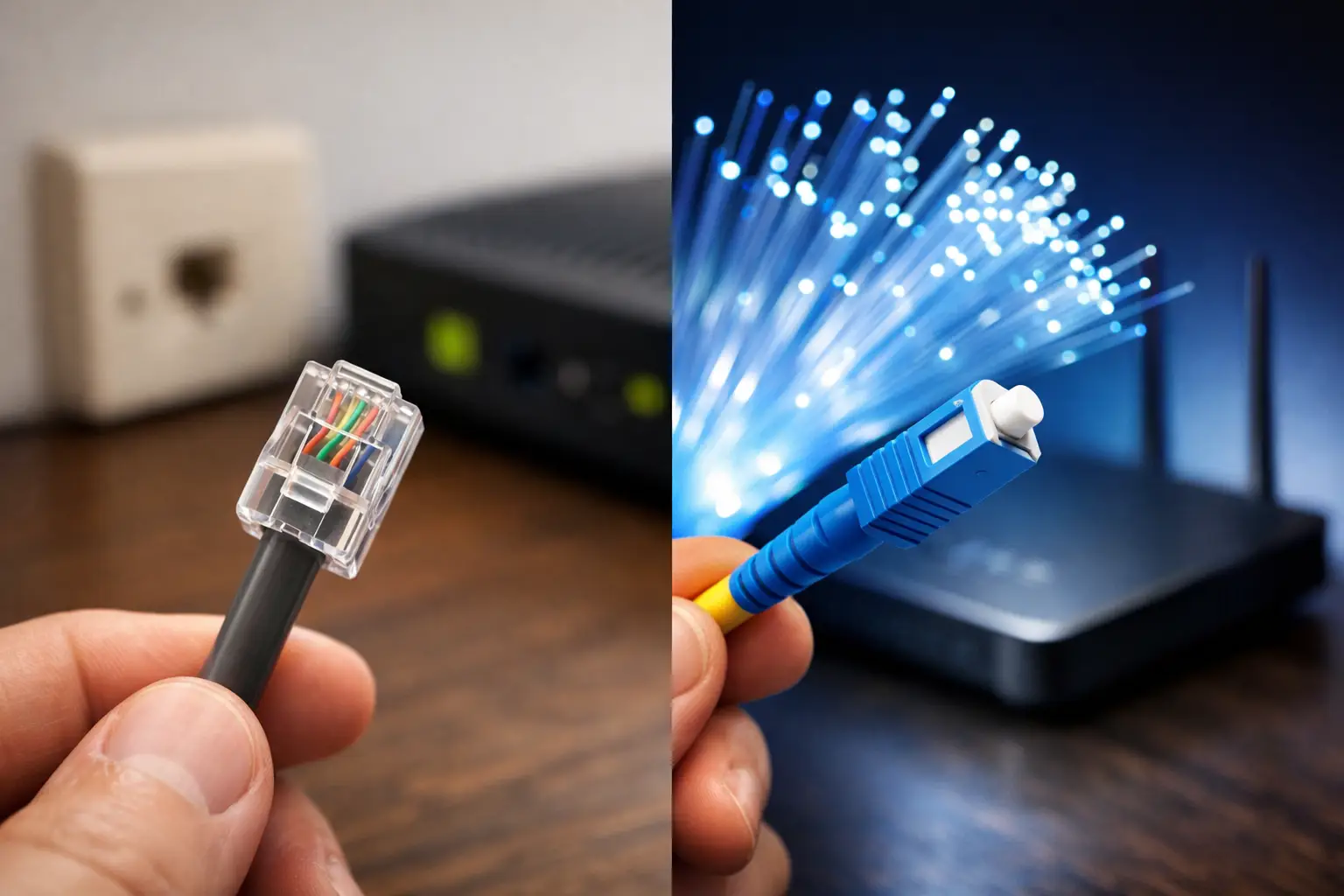 مقارنة بين إنترنت VDSL والألياف الضوئية (Fiber): أيهما الأنسب لمنزلك أو عمل؟